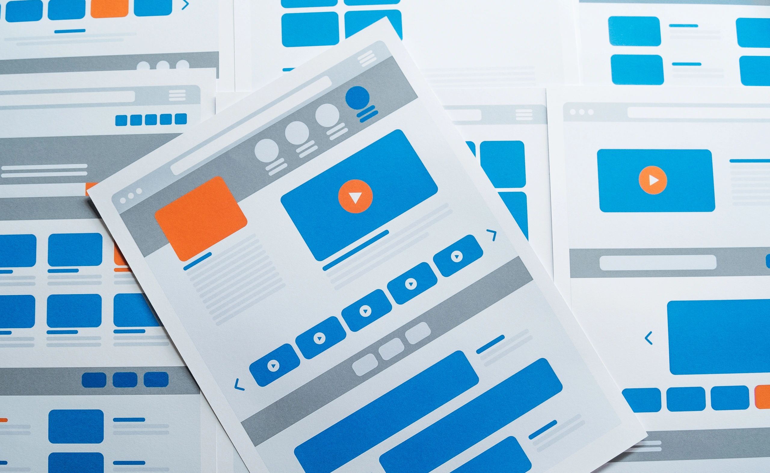 Website designer Creative planning application developer development draft sketch drawing template layout prototype framework wireframe design studio . User experience concept . (Website designer Creative planning application developer development dra